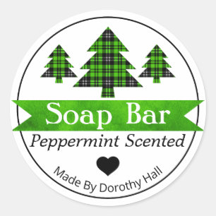 Peppermynt Play Julgran Soap Pub etiketter