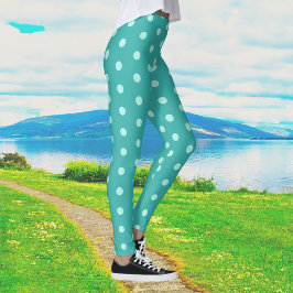 Peppermynt Polka Dot Dam Leggings