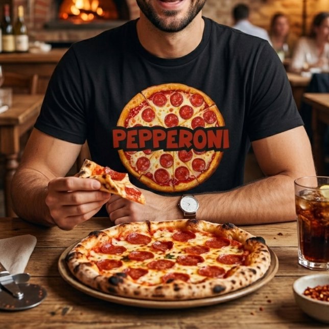 Pepperoni Pizza Älskare  T Shirt (Skapare uppladdad)