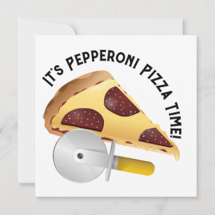 Pepperoni Pizza Day Inbjudningar