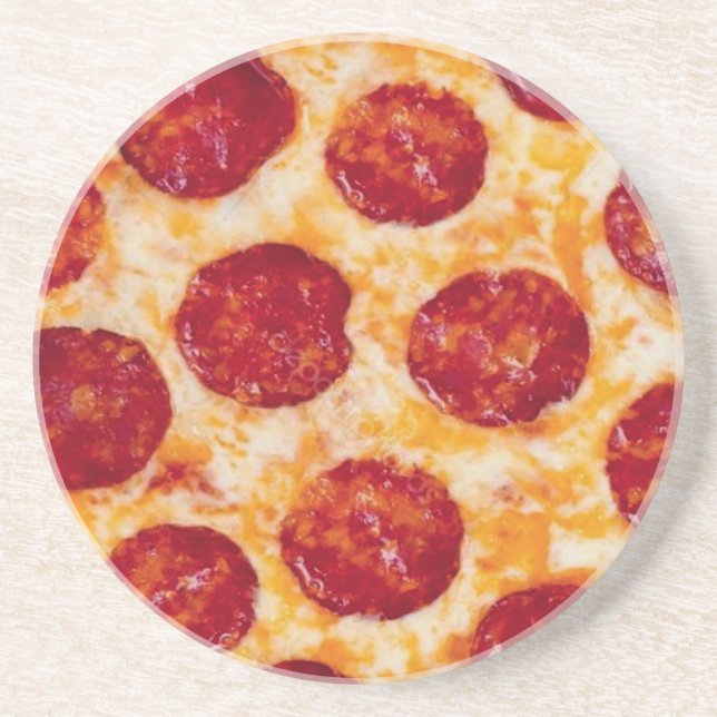 Pepperoni Pizza Hett och Yummy! Dra Underlägg (Framsidan)