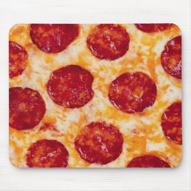 Pepperoni Pizza Hett och Yummy! Musmatta (Framsidan)
