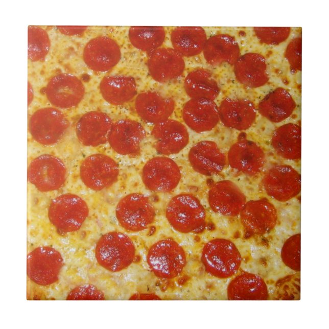 Pepperoni Pizza Kakelplatta (Framsidan)