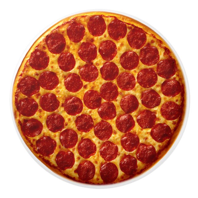 Pepperoni Pizza Knopp (Framsidan)