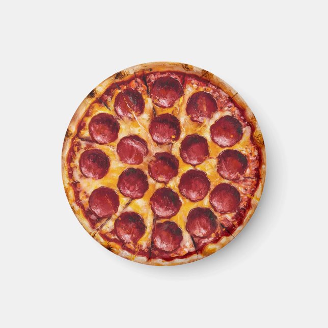 Pepperoni Pizza Magnet (Framsidan)