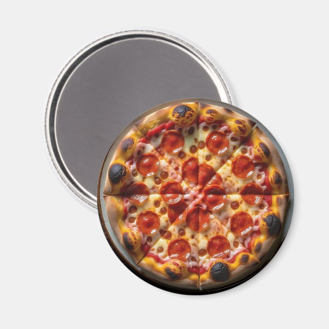 Pepperoni Pizza Magnet (Front/Back)