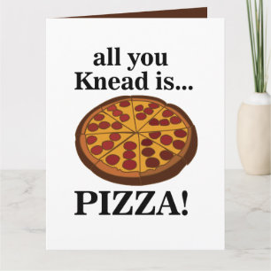 Pepperoni Pizza Mat Rolig Kort