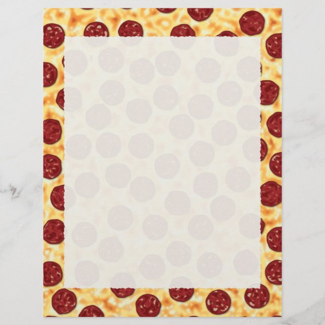 Pepperoni Pizza Mönster (Framsida)