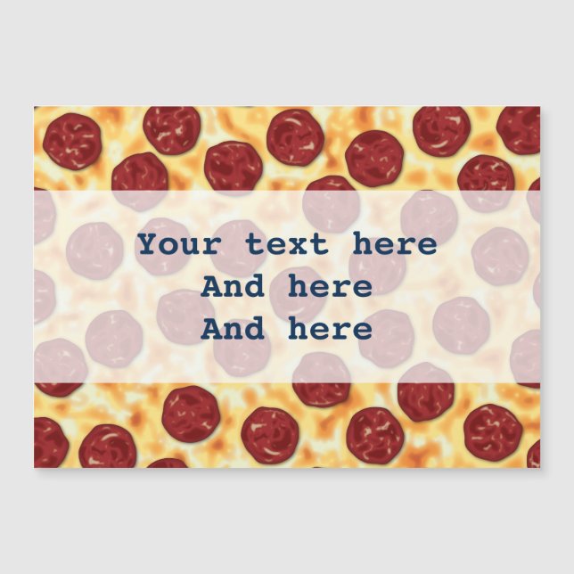 Pepperoni Pizza Mönster (Framsida)