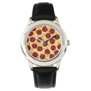 Pepperoni Pizza Mönster Armbandsur