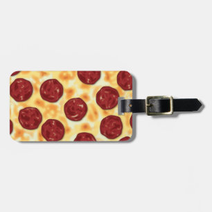 Pepperoni Pizza Mönster Bagagebricka