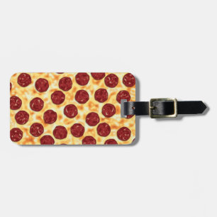 Pepperoni Pizza Mönster Bagagebricka