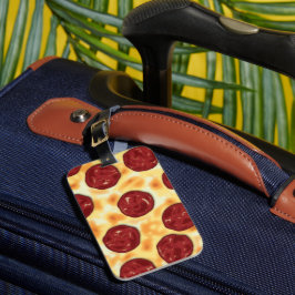 Pepperoni Pizza Mönster Bagagebricka