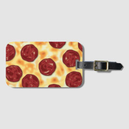 Pepperoni Pizza Mönster Bagagebricka