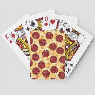 Pepperoni Pizza Mönster Casinokort