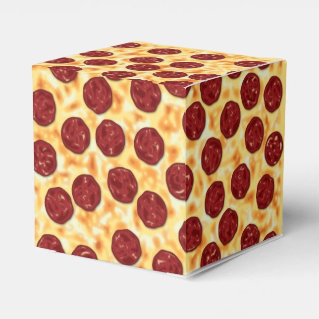 Pepperoni Pizza Mönster Presentaskar (Baksidan Sidan)