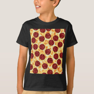Pepperoni Pizza Mönster Tee Shirt