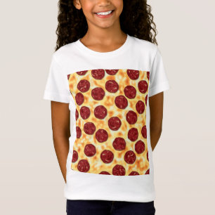 Pepperoni Pizza Mönster Tee Shirt