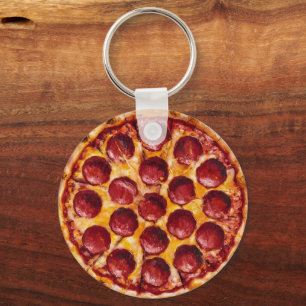 Pepperoni Pizza Nyckelring