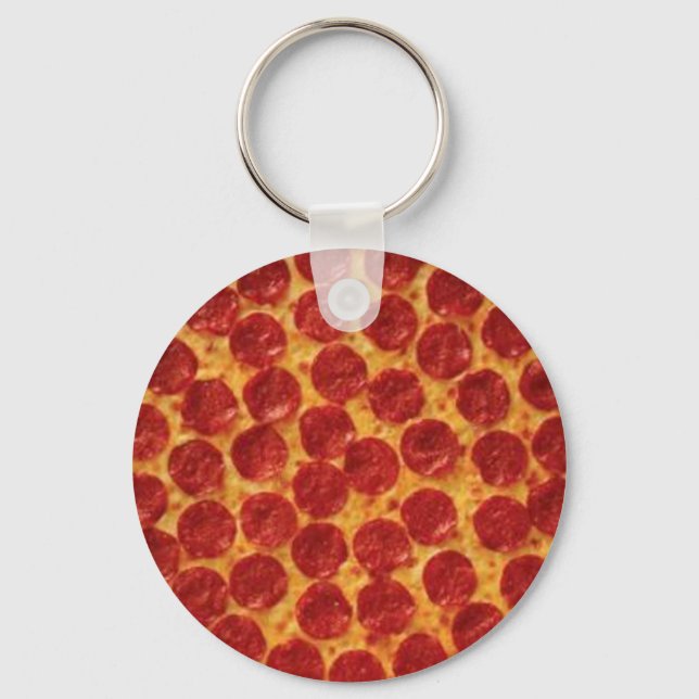 Pepperoni Pizza Nyckelring (Framsida)