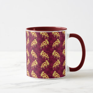 Pepperoni Pizza Paj Slices Yummy Design Mugg