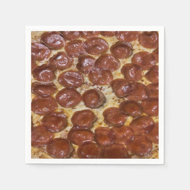 Pepperoni Pizza Pappersservett (Framsidan)