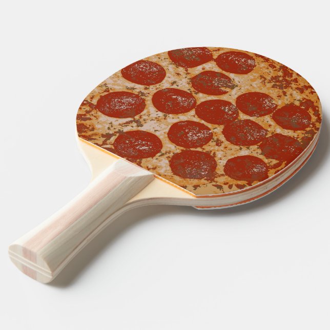 Pepperoni Pizza Pingisracket (Frontvinkel)