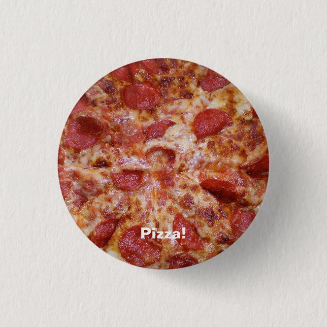 Pepperoni Pizza Round Button Knapp (Framsida)