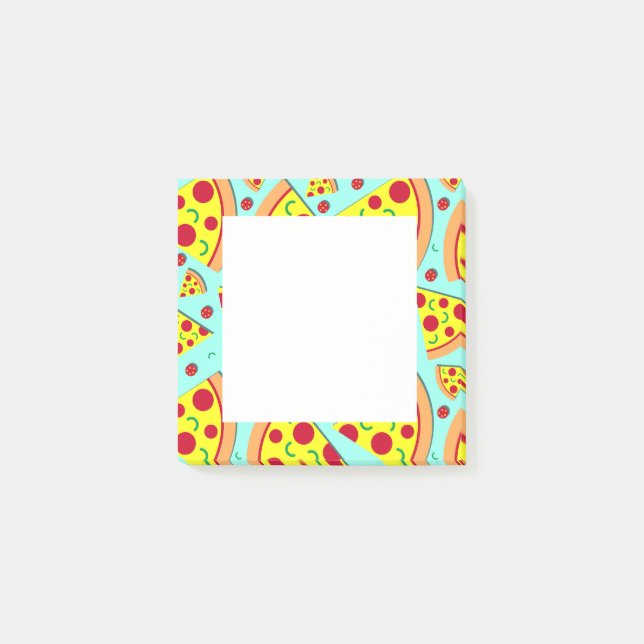 Pepperoni Pizza Slices Pizza Restaurant Delivery Post-it Block (Framsida)