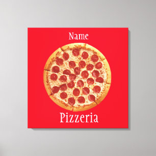 Pepperoni Pizza Thunder_Cove Canvastryck
