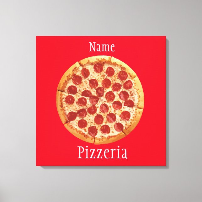 Pepperoni Pizza Thunder_Cove Canvastryck (Framsida)