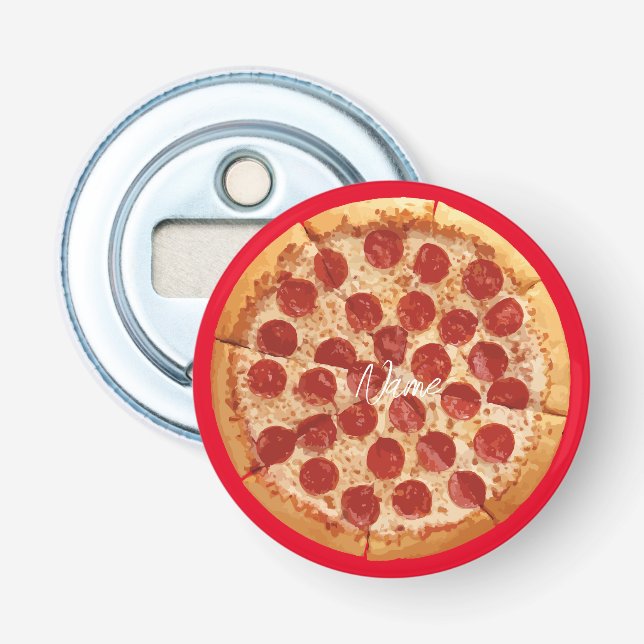 Pepperoni Pizza Thunder_Cove Flasköppnare (Framsidan)