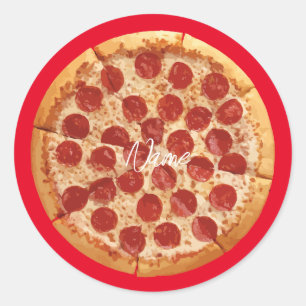 Pepperoni Pizza Thunder_Cove Runt Klistermärke