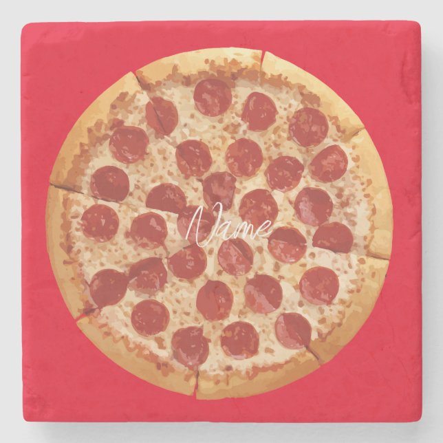 Pepperoni Pizza Thunder_Cove Stenunderlägg (Framsidan)