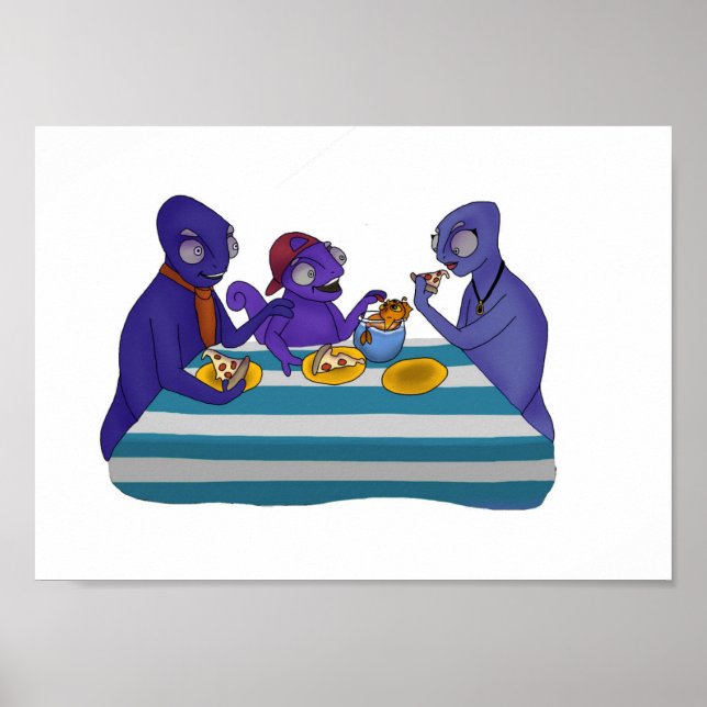 Pepperoni Pizza Time Poster (Framsidan)