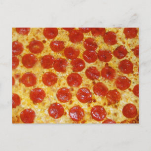 Pepperoni Pizza Vykort