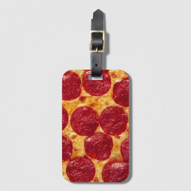 pepperonis pizza bagagebricka (Framsida vertikal)