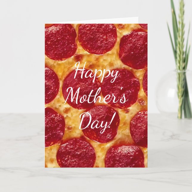 pepperonis pizza mors dag kort (Framsida)