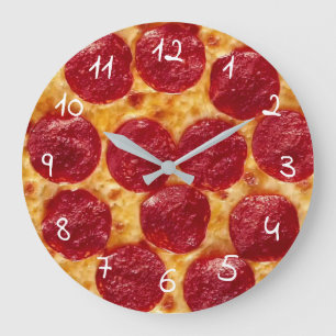pepperonis pizza stor klocka