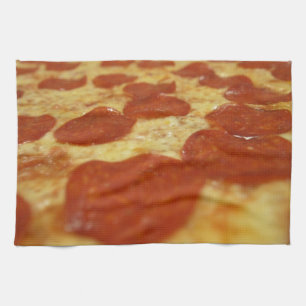 pepperonpizza kökshandduk