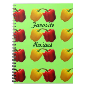 Peppers Recept Notebook Anteckningsbok Med Spiral