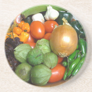 Pepprar dess vad lagar mat underlägg sandsten