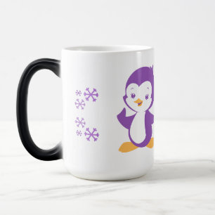 Peppy Lila Penguin mugg