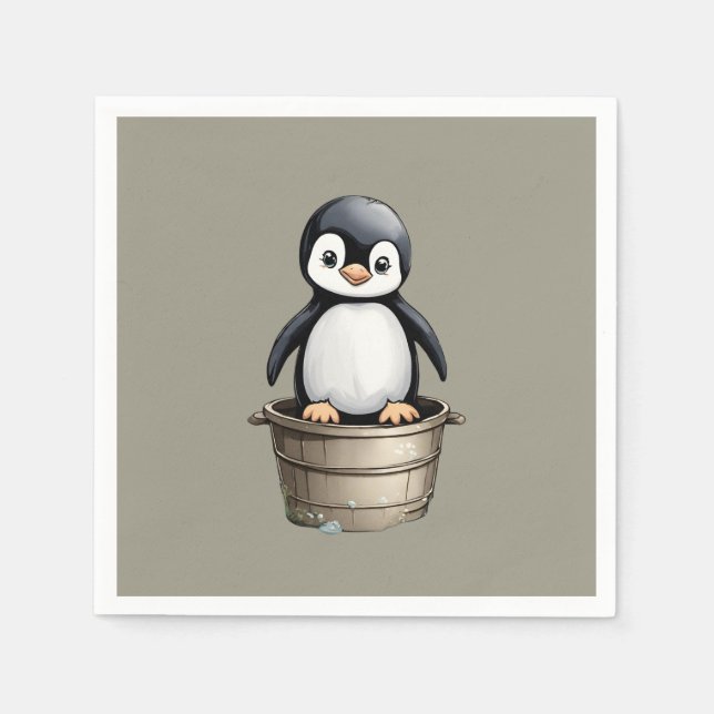 Peppy Penguin Pappersservett (Framsidan)
