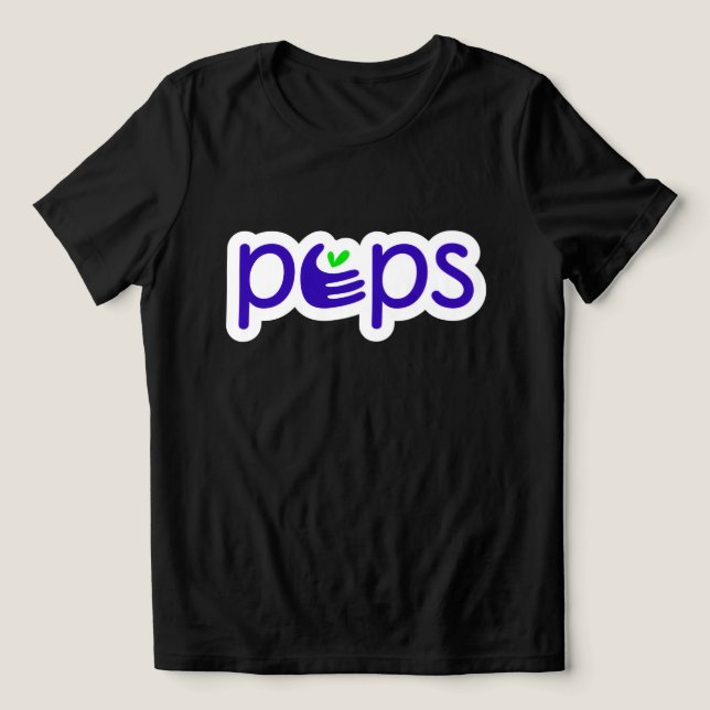 PEPS vuxen kortärmad t-shirt (Könsneutral) (Design Framsida)