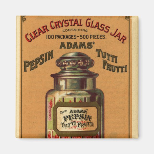 Pepsin Tutti Frutti Gum-1897 Magnet (Framsidan)