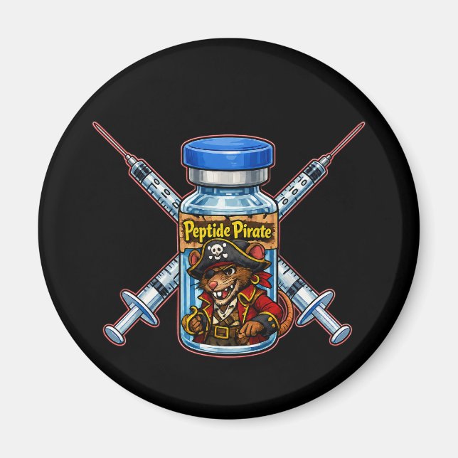 Peptidpirat  magnet (Framsidan)