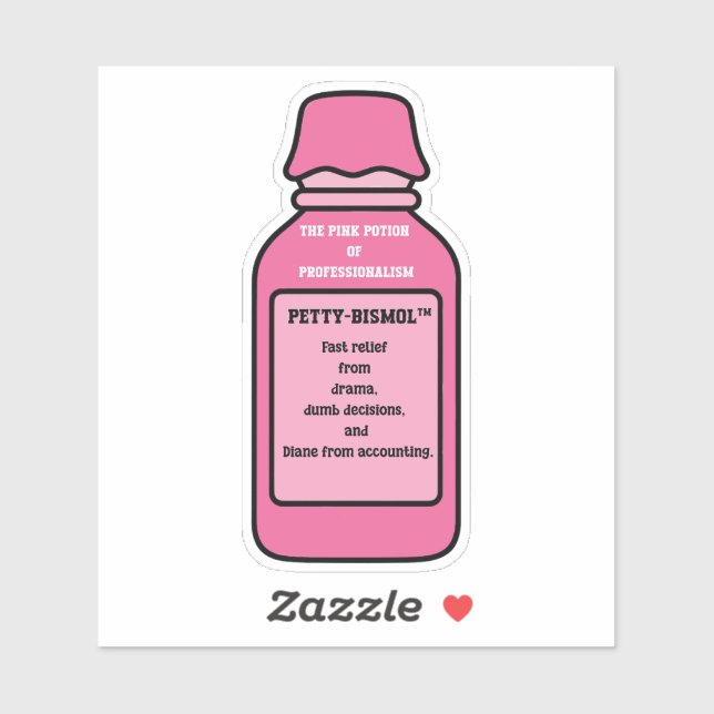 Pepto-Bismol Diane från redovisning dekal (Ark)