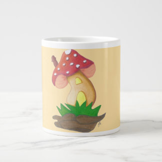 Pequena Casa de Cogumelo Caneca Jumbo Mugg