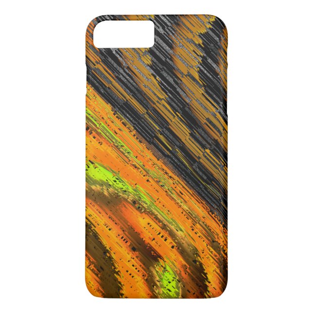 Pequeno mosaico amarelado transverse deformado Case-Mate iPhone skal (Baksida)